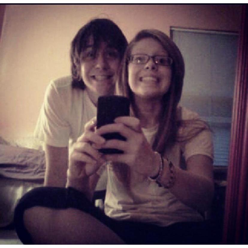 Middle School: The earliest/possibly one of the first pictures we took together.