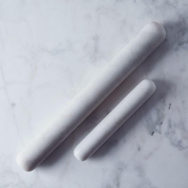 Marble Rolling Pin (White Marble, Large)