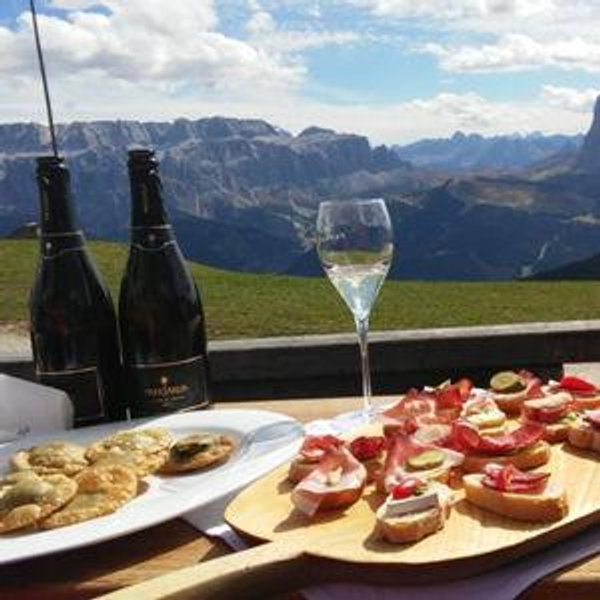 Lunch For Two At A Mountain Rifugio