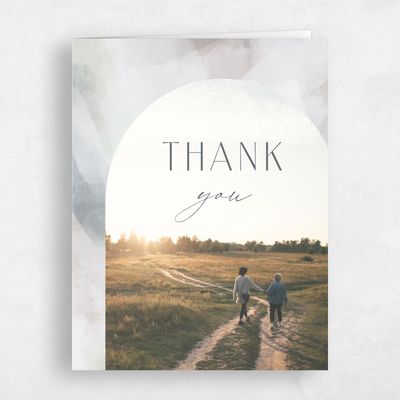 Midnight Gray, Grey Wedding Thank You - Coleridge Photo
