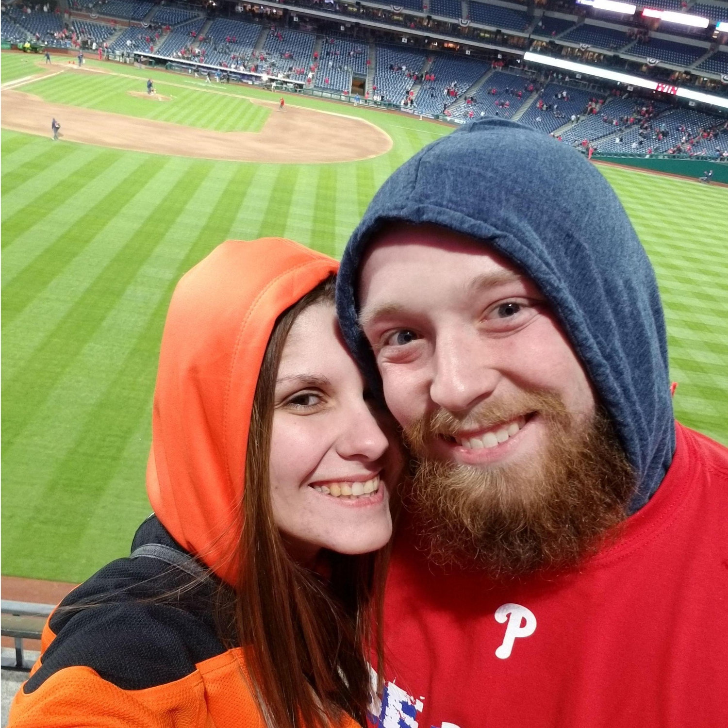 Phillies home opener, April 2018 (they won 20-1 with 4 grand slams!)