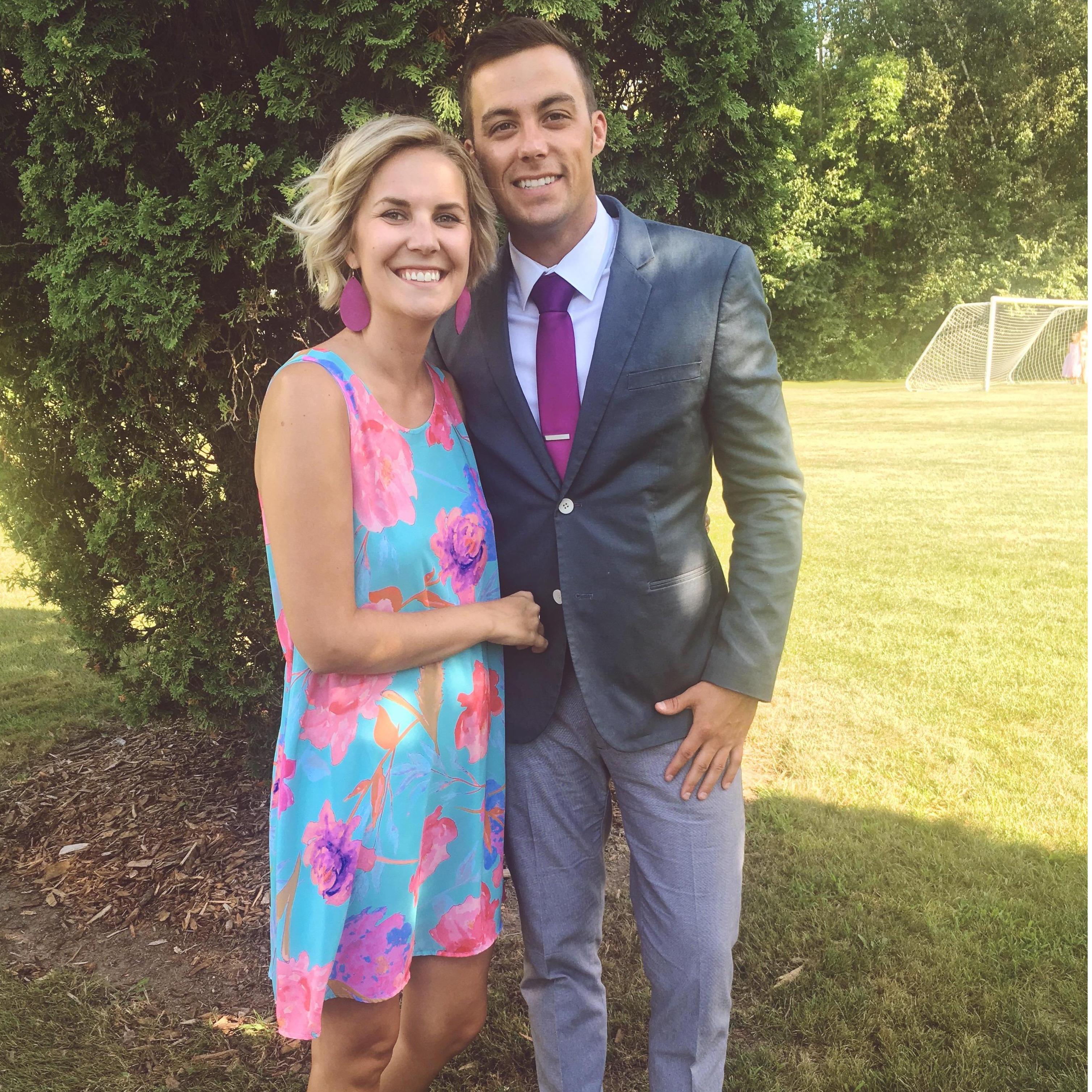 Attending our first wedding together