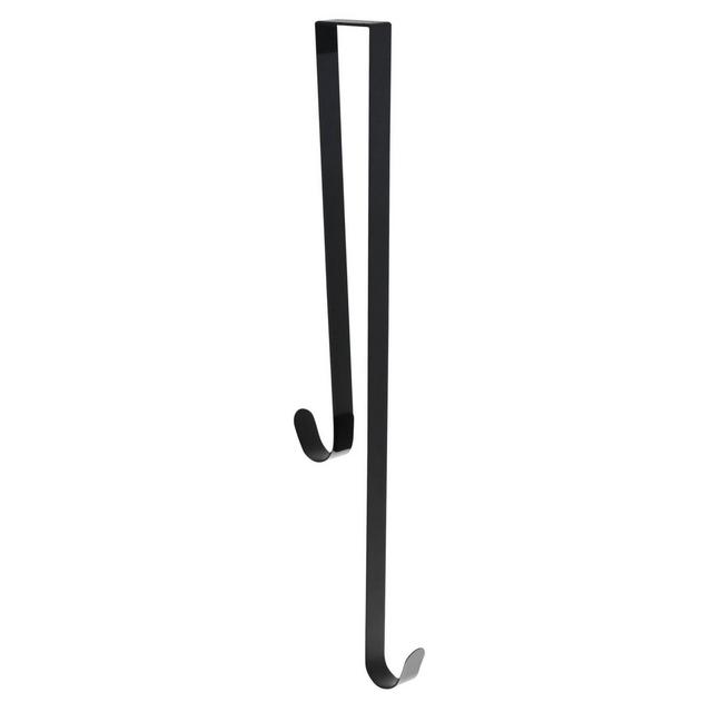 Haute Décor 18" Dual Hook Christmas Wreath Hanger Matte Black