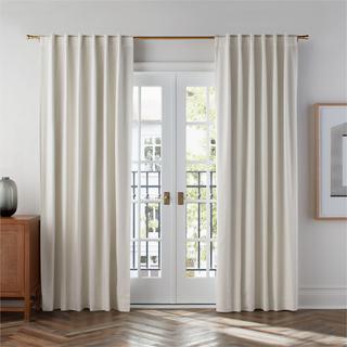 Organic Cotton Sateen Blackout Window Curtain Panel