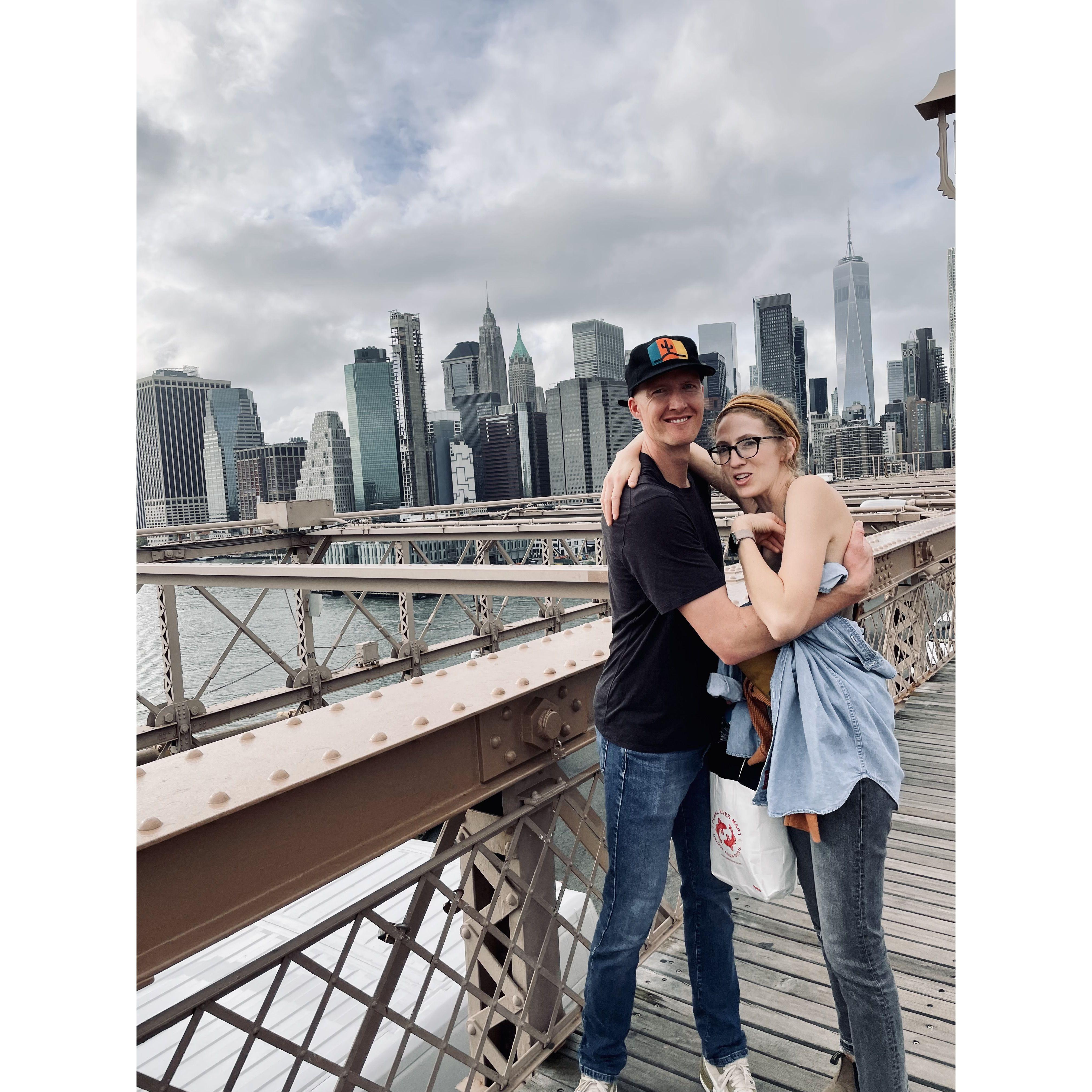 Brooklyn Bridge! Great spot to pose for a photo.