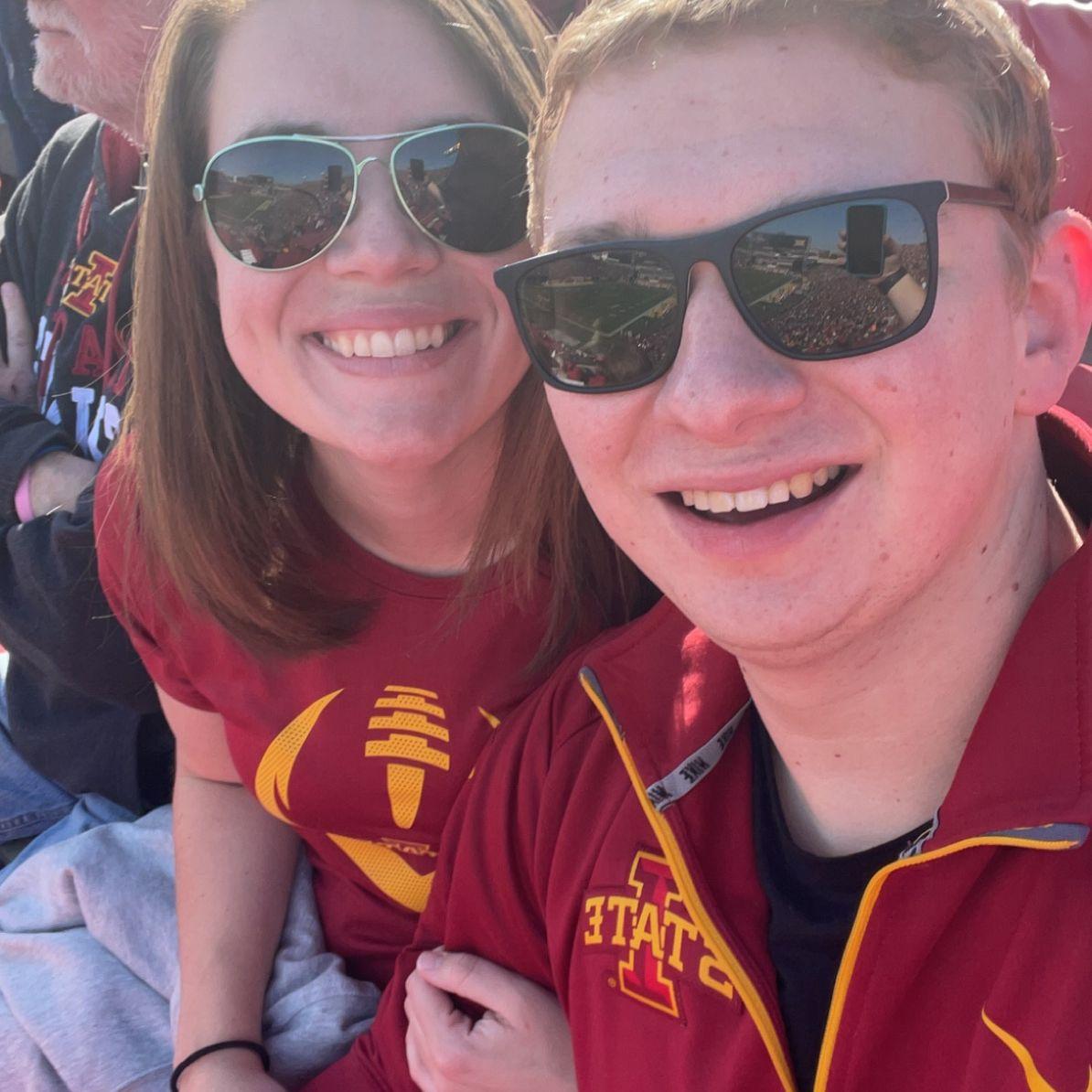 Had to get him to experience the fun of Cyclone football games with the Crimmins family.