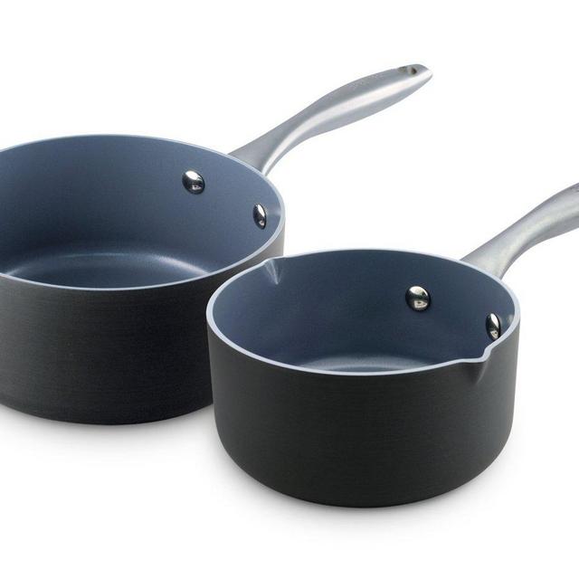 GreenPan Lima 1QT and 2QT Ceramic Non-Stick Saucepan Set