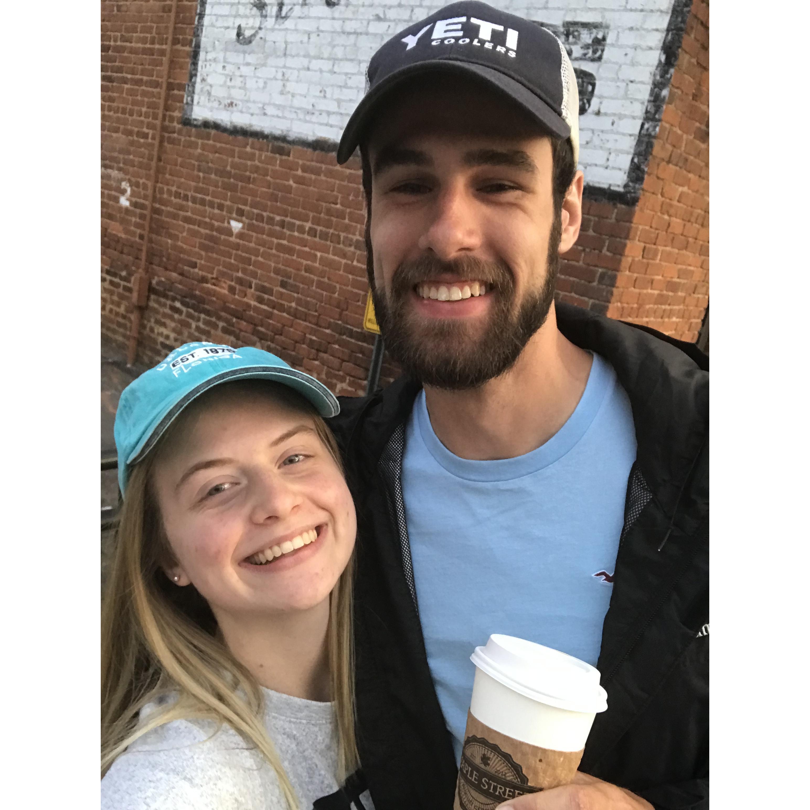 But mostly, we just love to walk around, talk, and drink lots of coffee