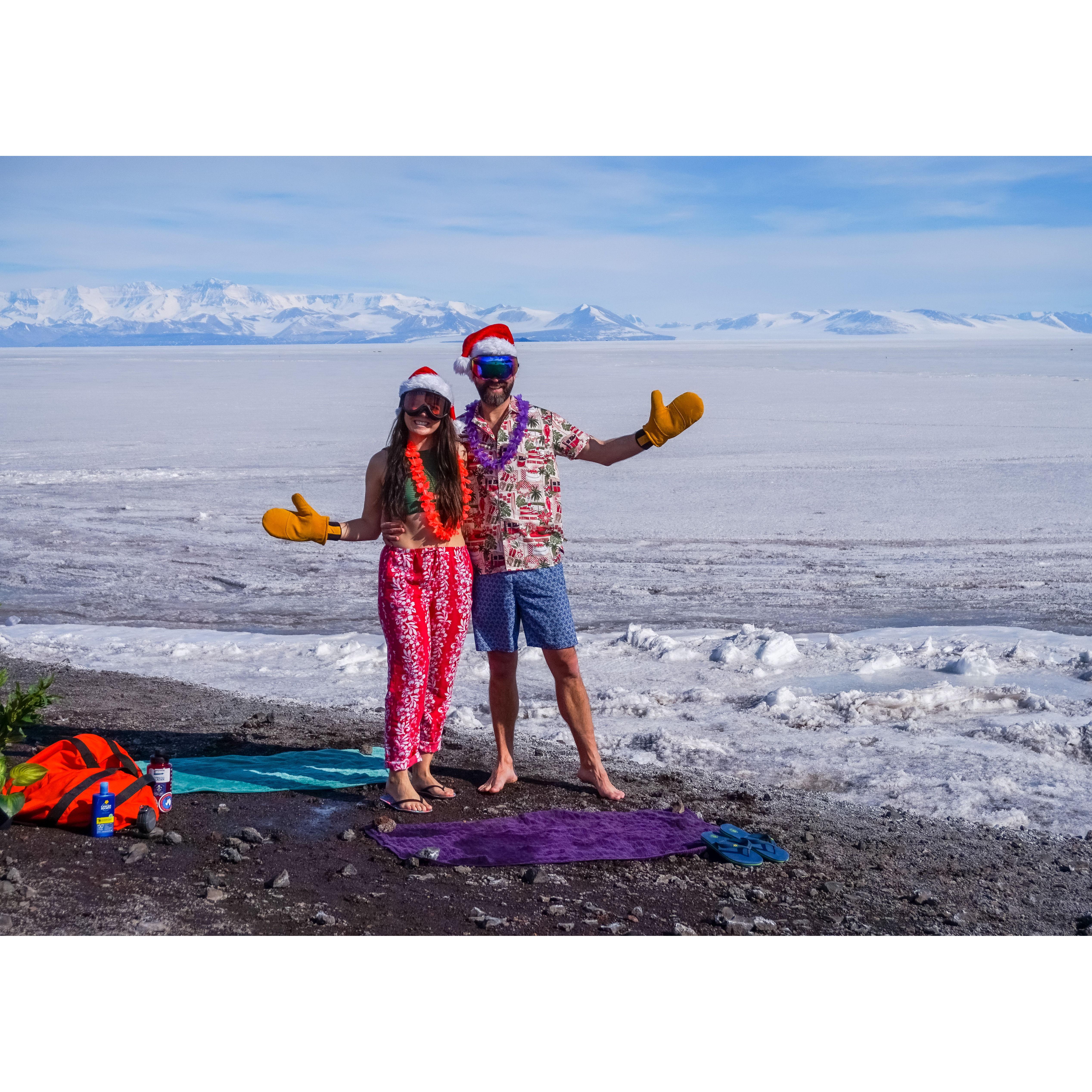McMurdo Station, Antarctica Christmas Card photo shoot (Dec. 2022)
