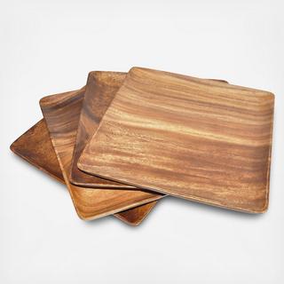 Square Plate, Set of 4