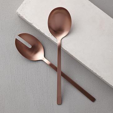 Rose Gold Salad Serving Spoons