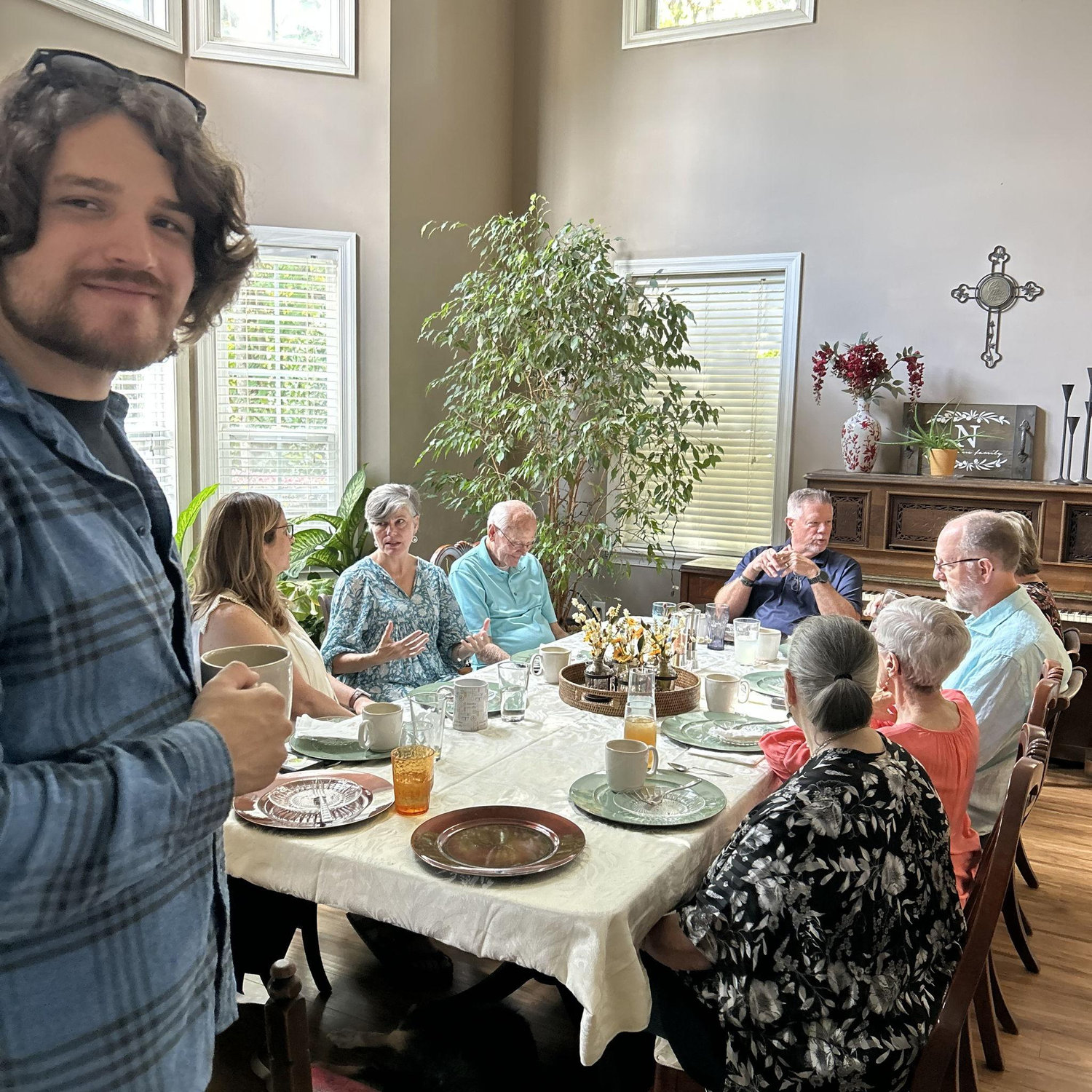 Getting our families together for the first time was the best day!