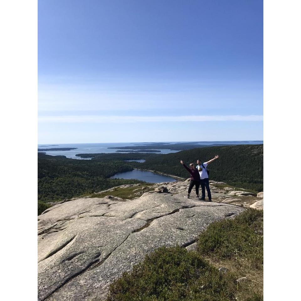 Hiking around Acadia National Park.