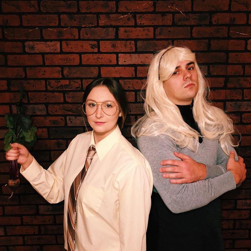 Our alter-egos: Dwight & Angela