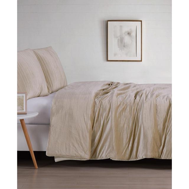 Christian Siriano Crinkle Velvet King Duvet Set