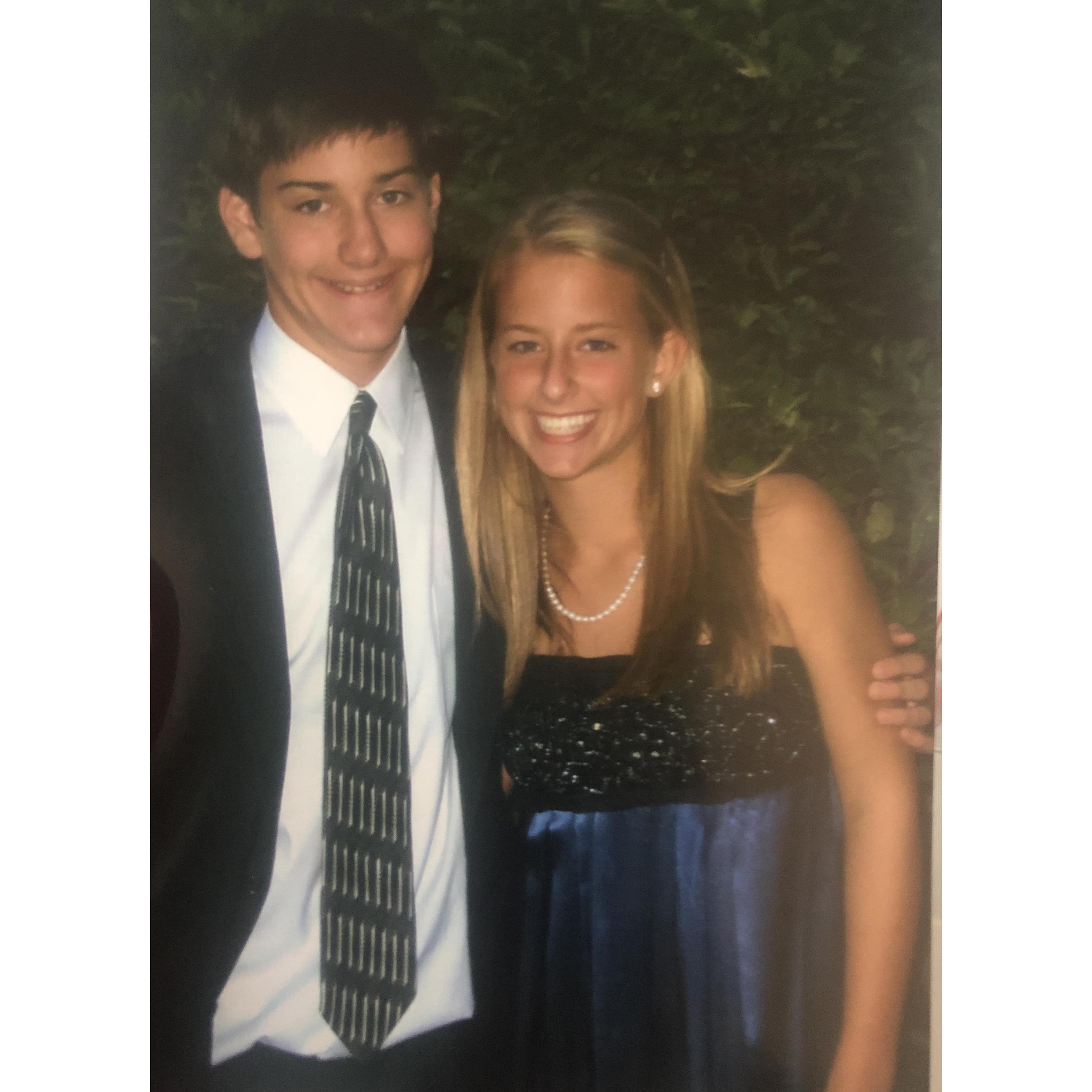 In 2008, we went to our freshman year Homecoming dance together!