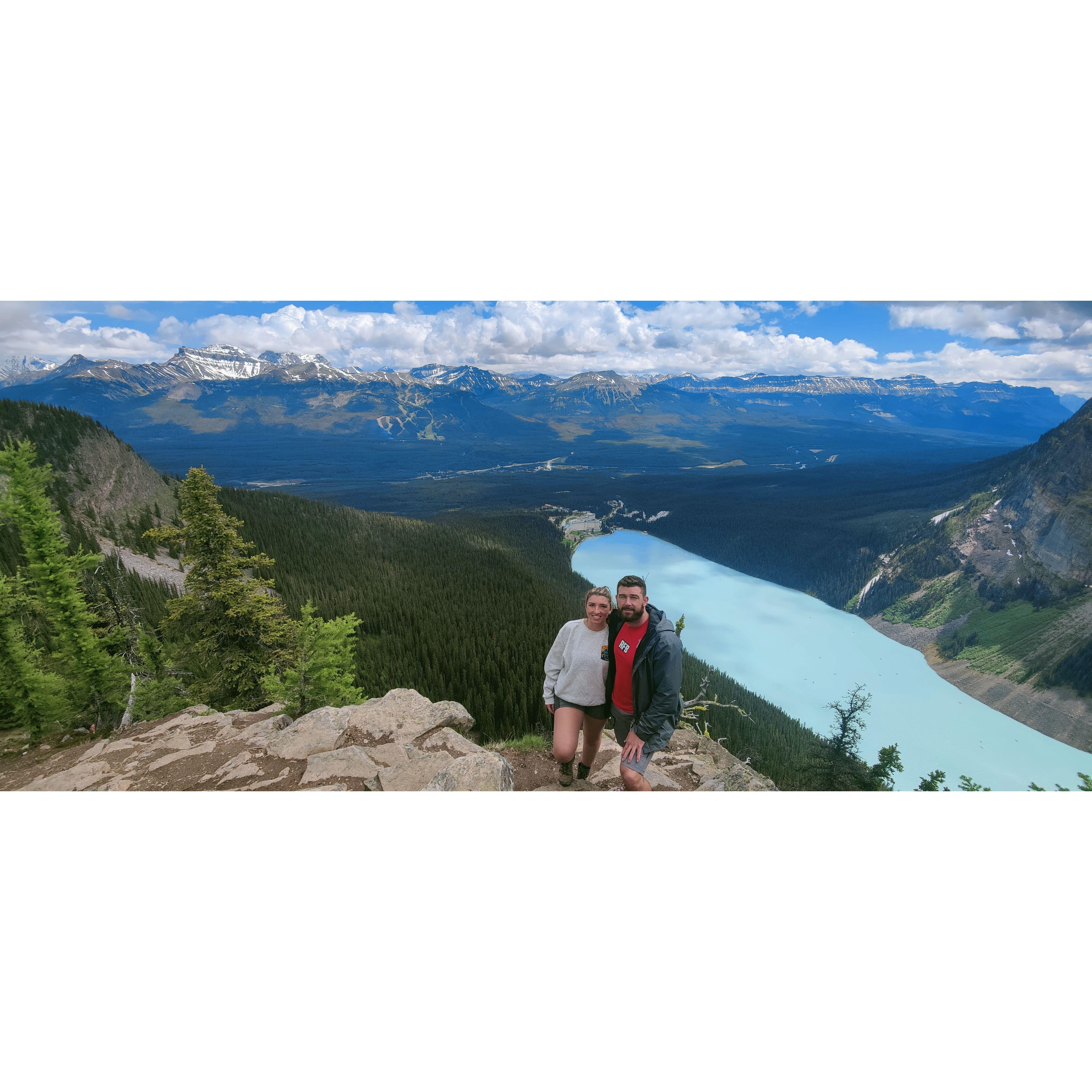 Big Beehive overlooking Lake Louise in Banff, Canada
