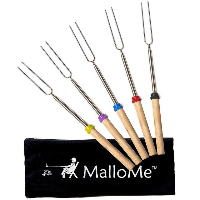 MalloMe Marshmallow Roasting Smores Sticks - Set of 5