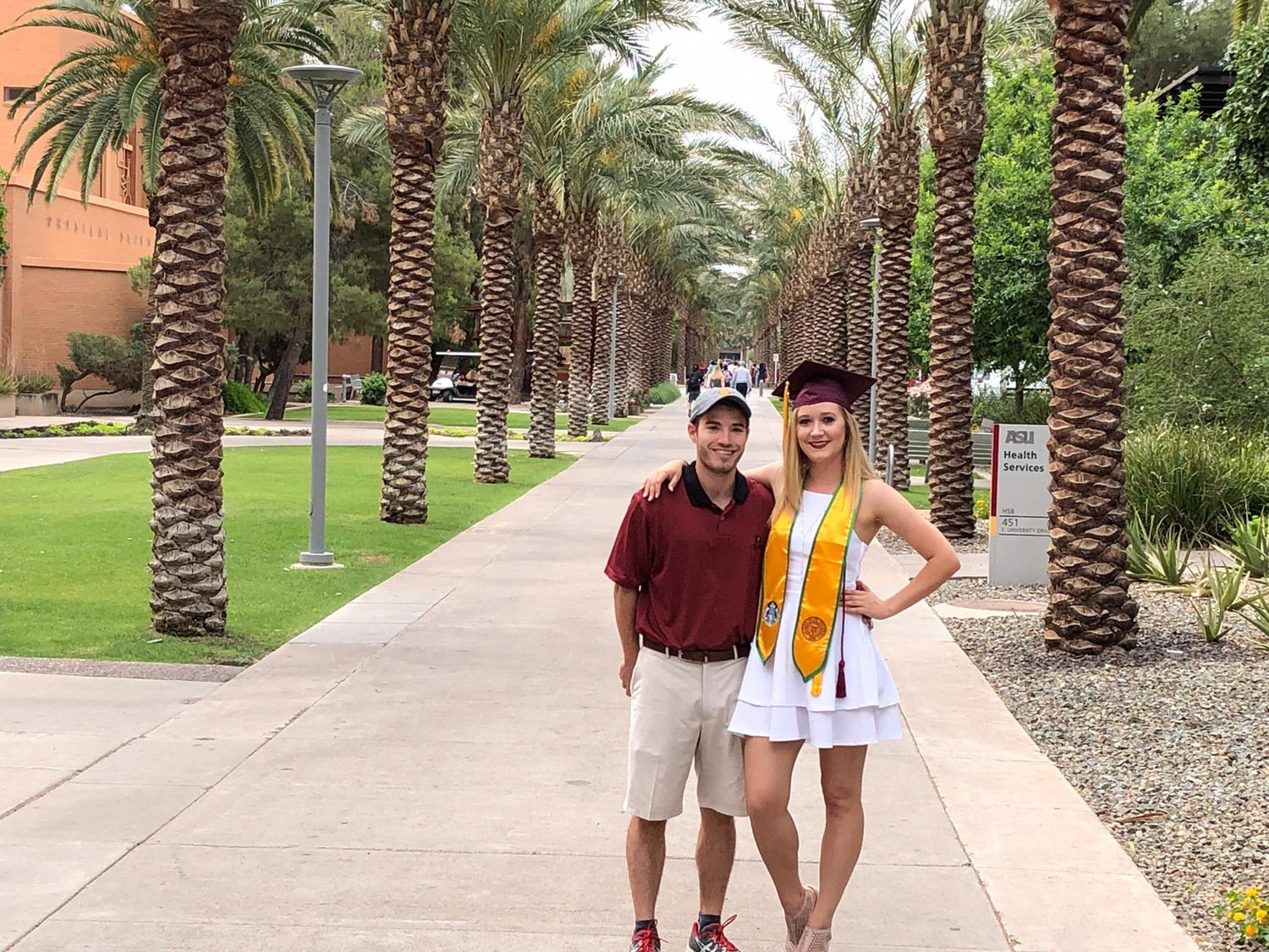 Amber's college graduation in Tempe, AZ