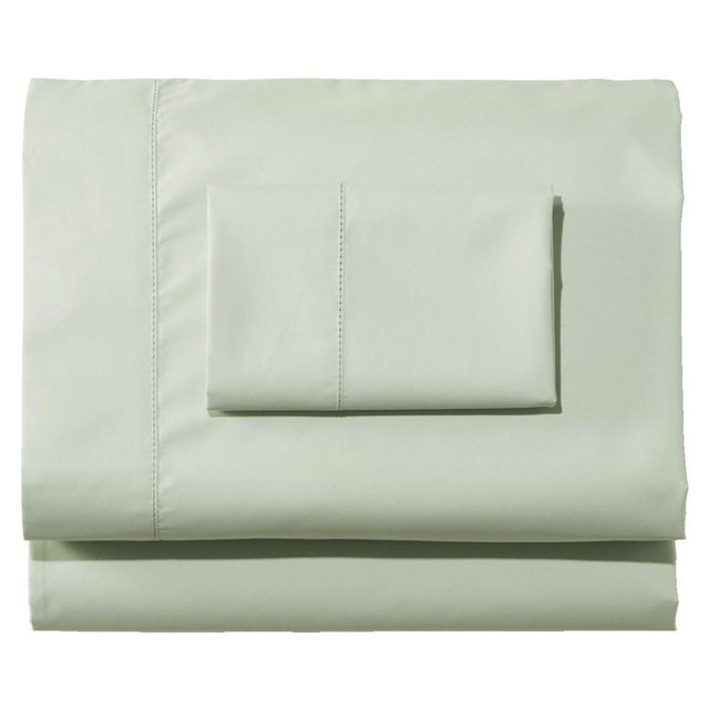 280-Thread-Count Queen Size Pima Cotton Percale Sheet Set in Green | Sheets at L.L.Bean