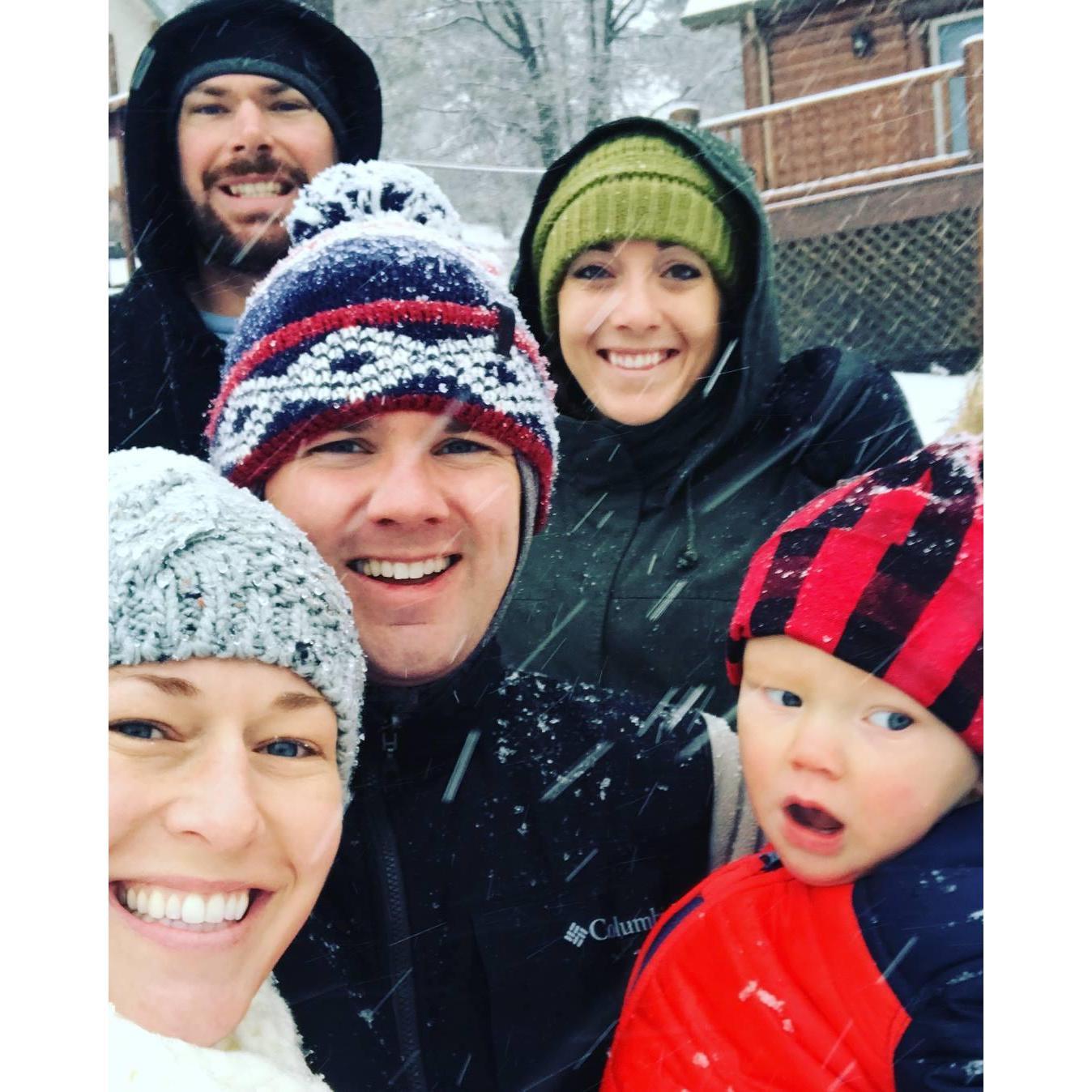 Playing in the snow in Big Bear CA.