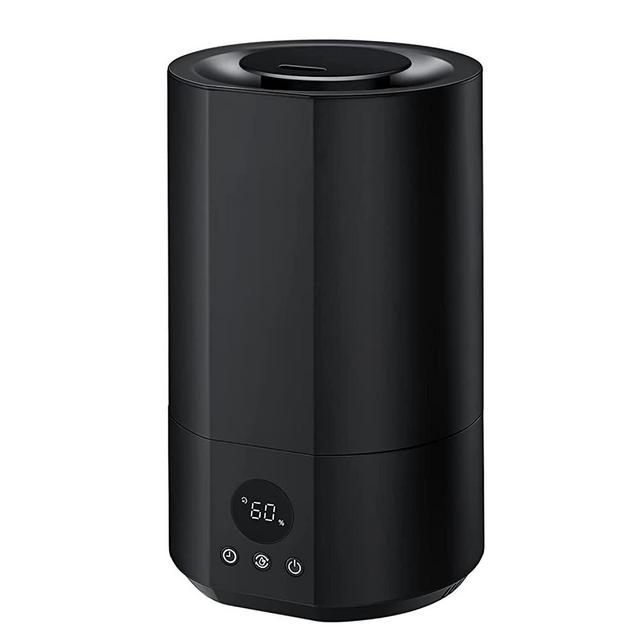 4L Top Fill Humidifiers for bedroom, 25dB Quiet Ultrasonic Cool Mist Humidifiers with Auto Mode Mist Level, Adjustable 12H Timer for large Living Room Office Desk (Black)