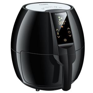 FrenchMay Touch Control Air Fryer, 3.7Qt 1500W, Comes with Recipes & Cook Book (Black)