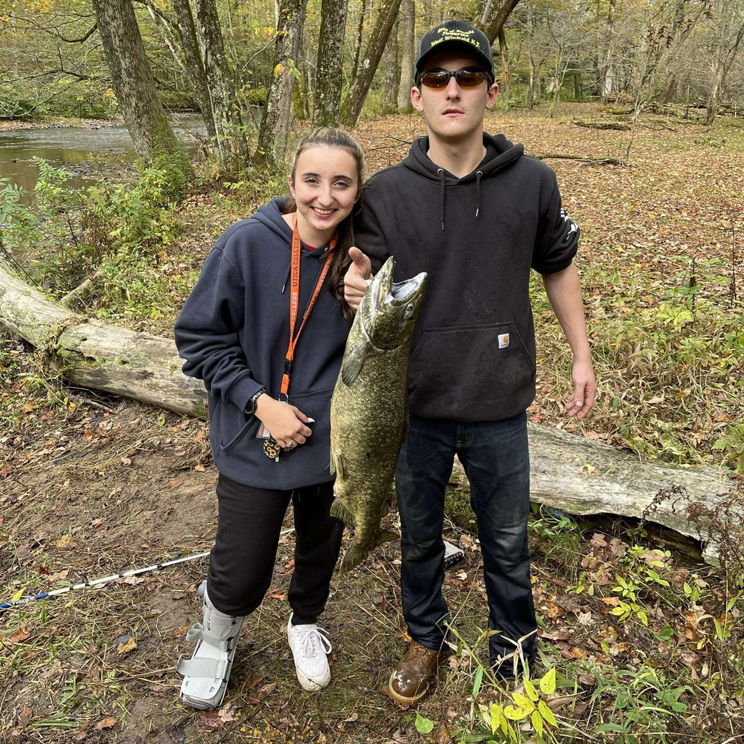 Salmon fishing.