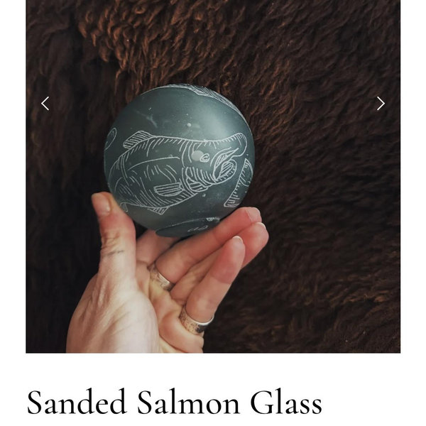 Sanded Salmon Glass — Allie Spurlock
