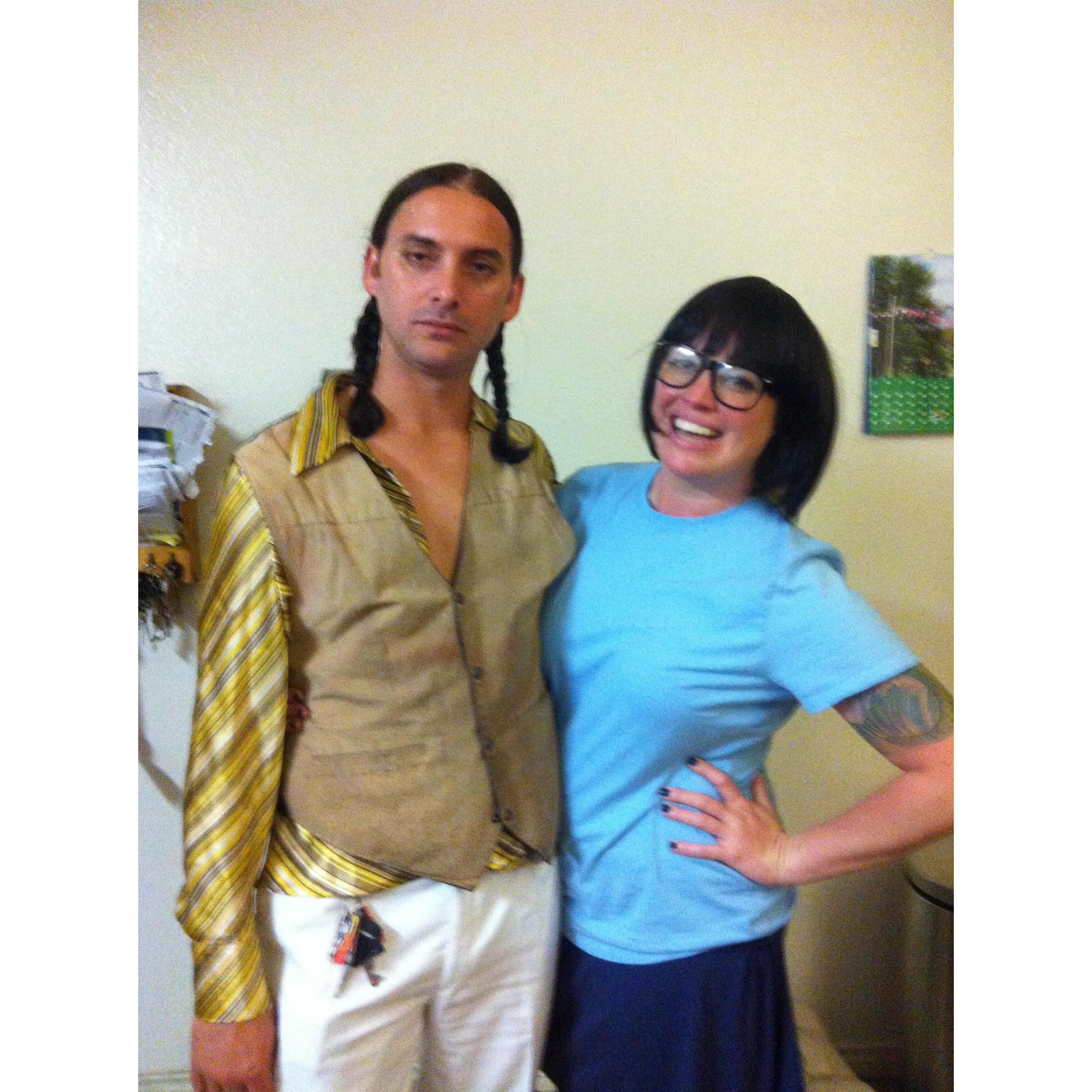 Halloween as Aaron from Ghostland and Tina from Bob's Burgers
