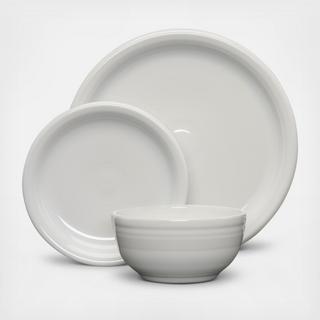 Bistro Coupe 3-Piece Place Setting, Service for 1
