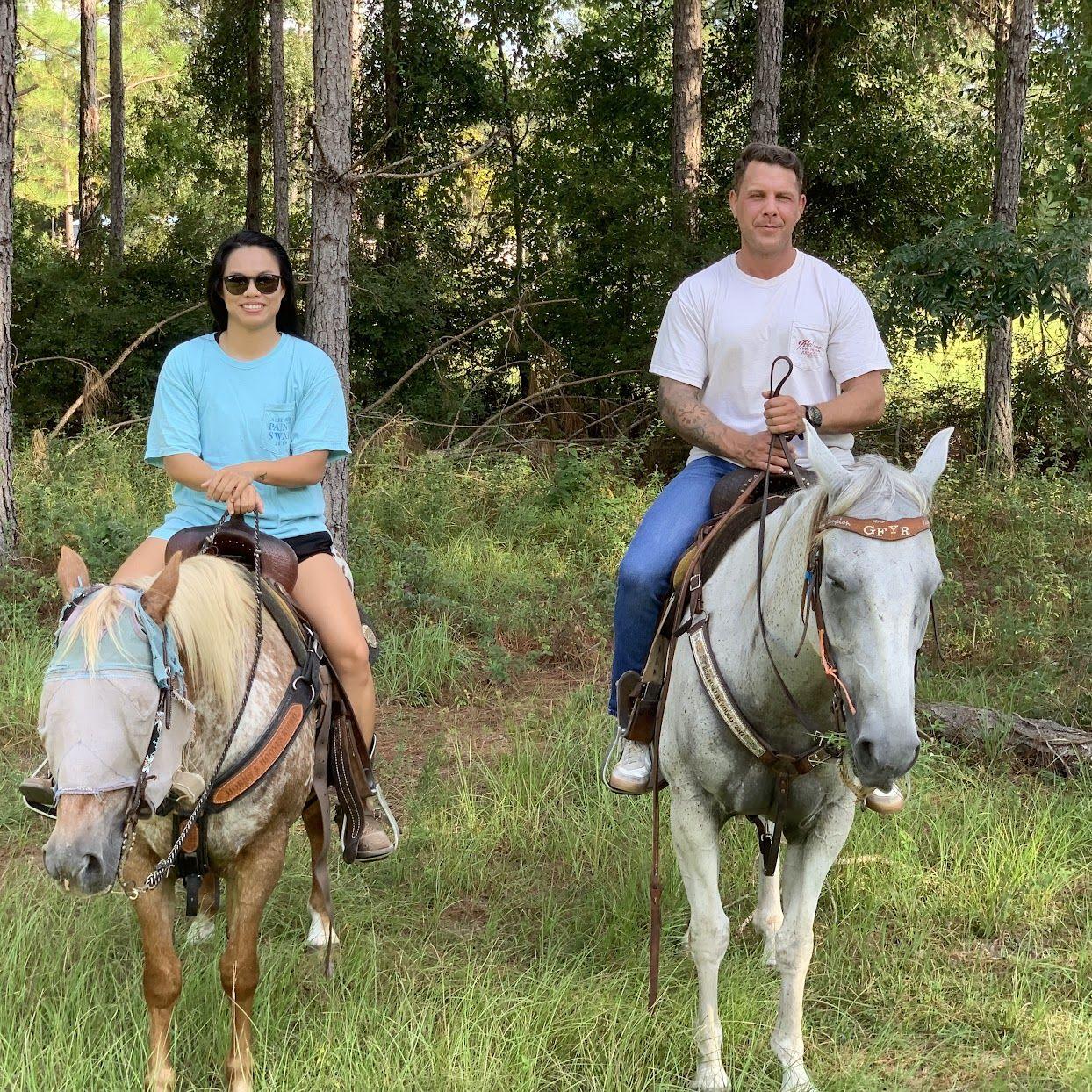 Clint's first horseback ride!