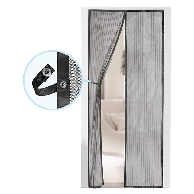 Magnetic Screen Door - Self Sealing, Heavy Duty, Hands Free Mesh Partition Keeps Bugs Out - Pet and Kid Friendly - Patent Pending Keep Open Feature - 38" x 83" - by Augo