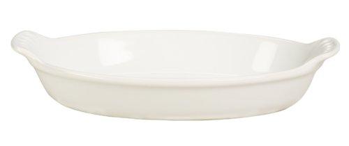 Le Creuset PG0400-1216 Heritage Stoneware Petite Au Gratin Dish, 6 oz, White