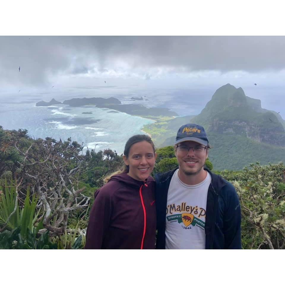 On Mt. Gower summit on Lord Howe Island