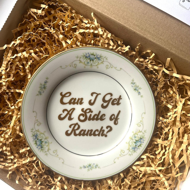 Plated Profanities Ranch Obsessed Plate