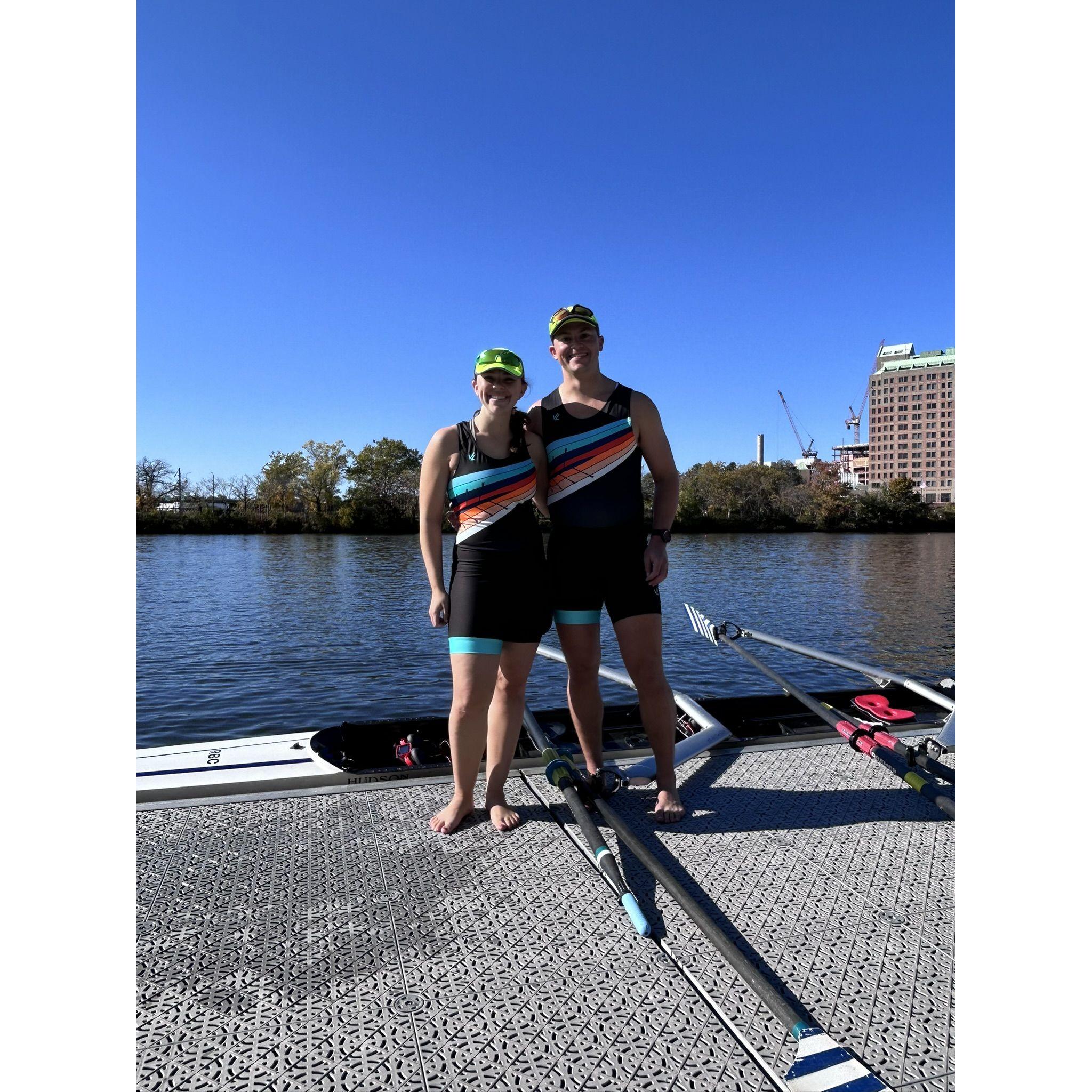 Head of the Charles 2024, where we raced the Mixed 2x!