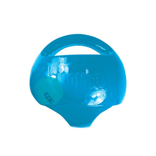 KONG - Jumbler Ball - Interactive Fetch Dog Toy with Tennis Ball (Assorted Colors) - for Medium/Large Dogs
