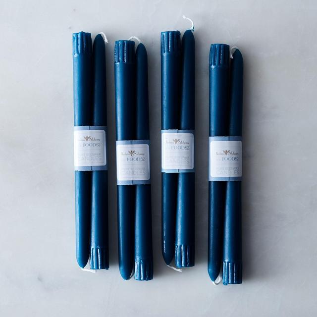 Tapered Peacock Candles (Set of 8)