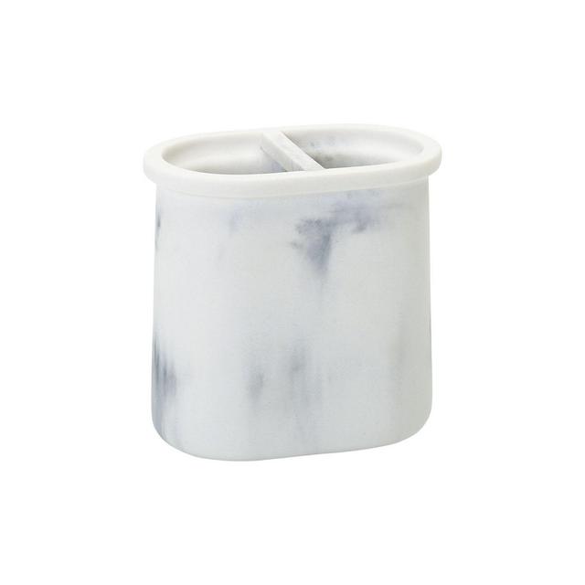 Everhome™ Faux Marble Toothbrush Holder in White