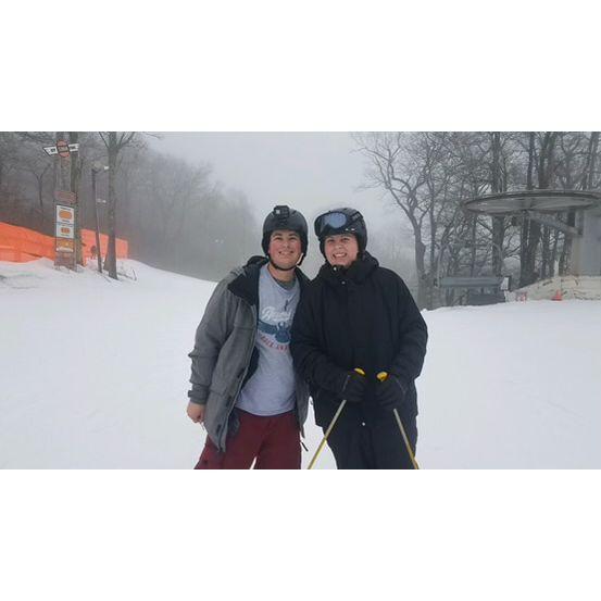 March 18, 2023, Introducing Anna to snow skiing in Snowshoe, WV