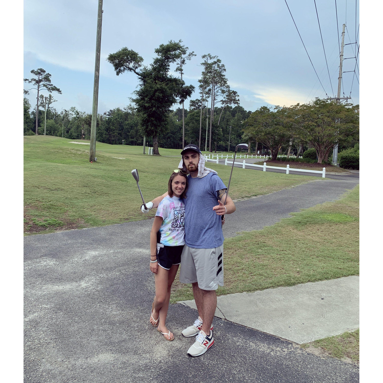 The beginning of our professional golf career.