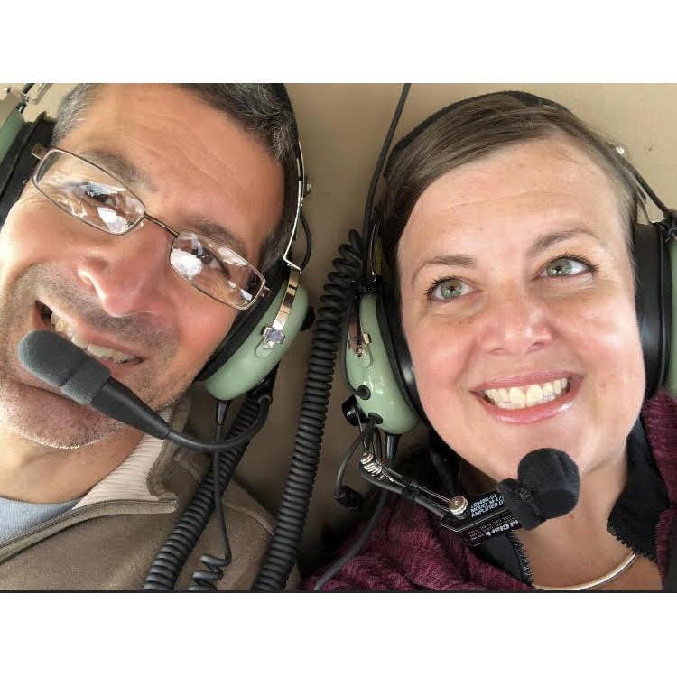 Helicopter ride to the glacier in Alaska.