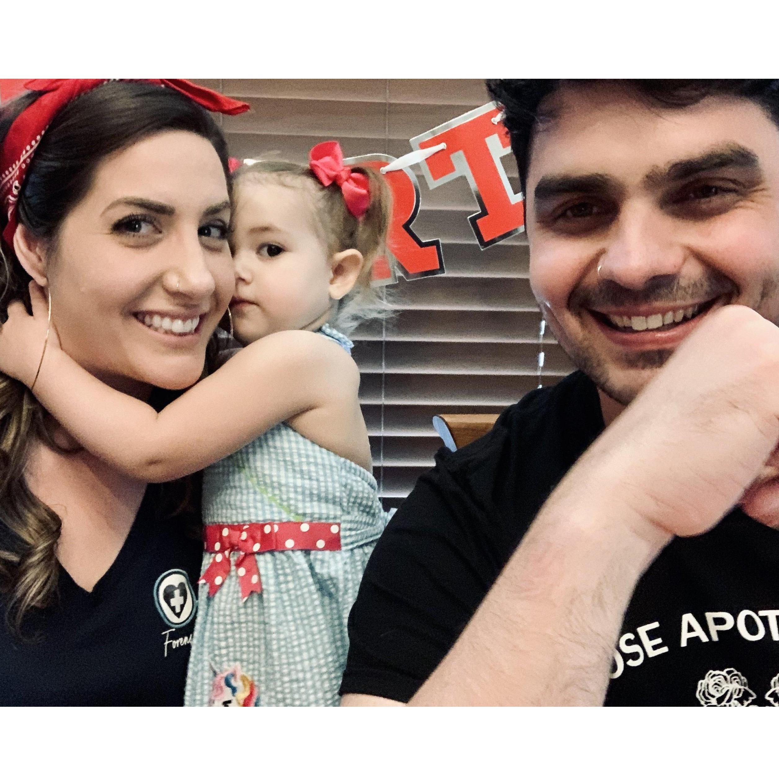 With our niece, Lily