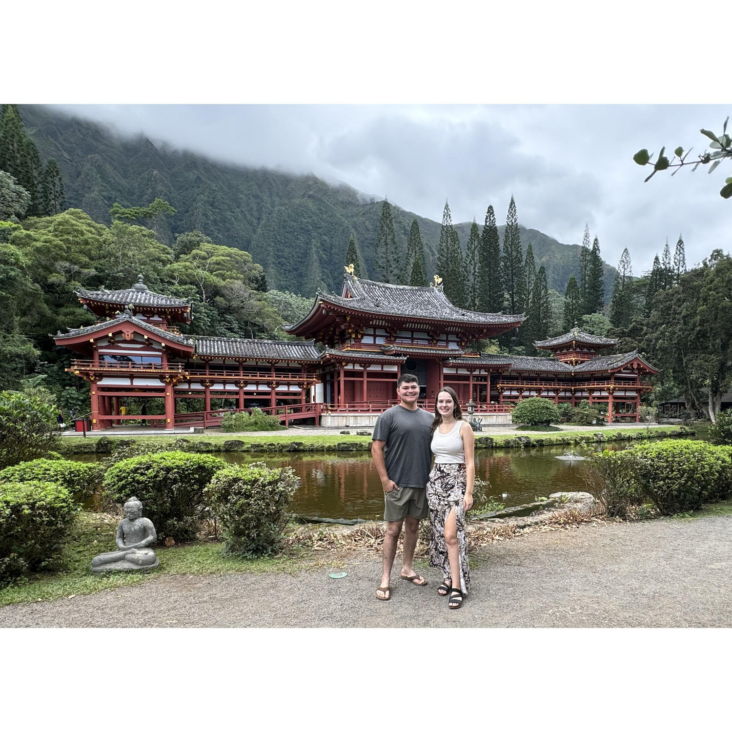 Byodo-In Temple, Hawaii. Perfect Thanksgiving weather and trip!