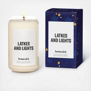 Latkes and Lights Candle