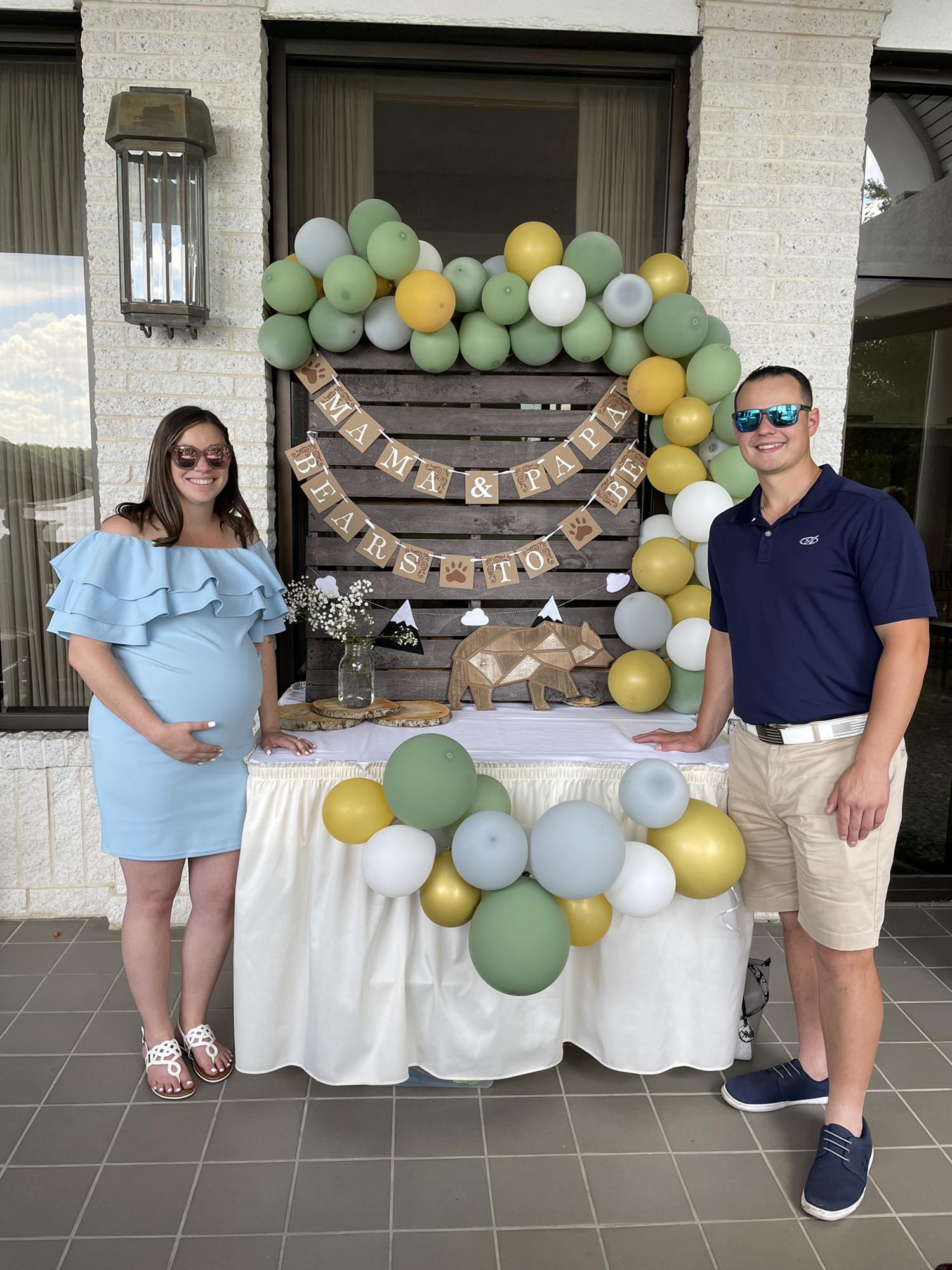Baby Shower Day & just 8 days before our little guy decided he was ready to come out ♥️