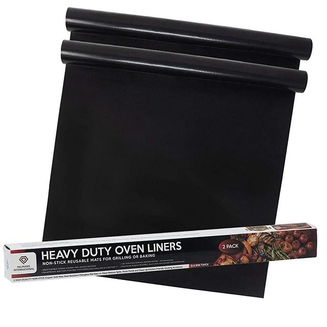 2 Pack of Nonstick Oven Liners for Bottom of Electric Oven - Easy to Clean Silicon Oven Liner - Heavy Duty Non Stick Oven Liner - Oven Mat - Oven Protector Liner - Oven Liners for Bottom of Gas Oven