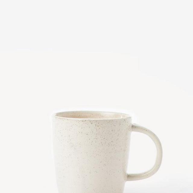 White & Gray Porcelain Cup