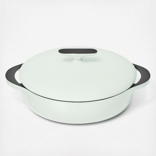 Enameled Cast Iron Braiser with Domed Lid